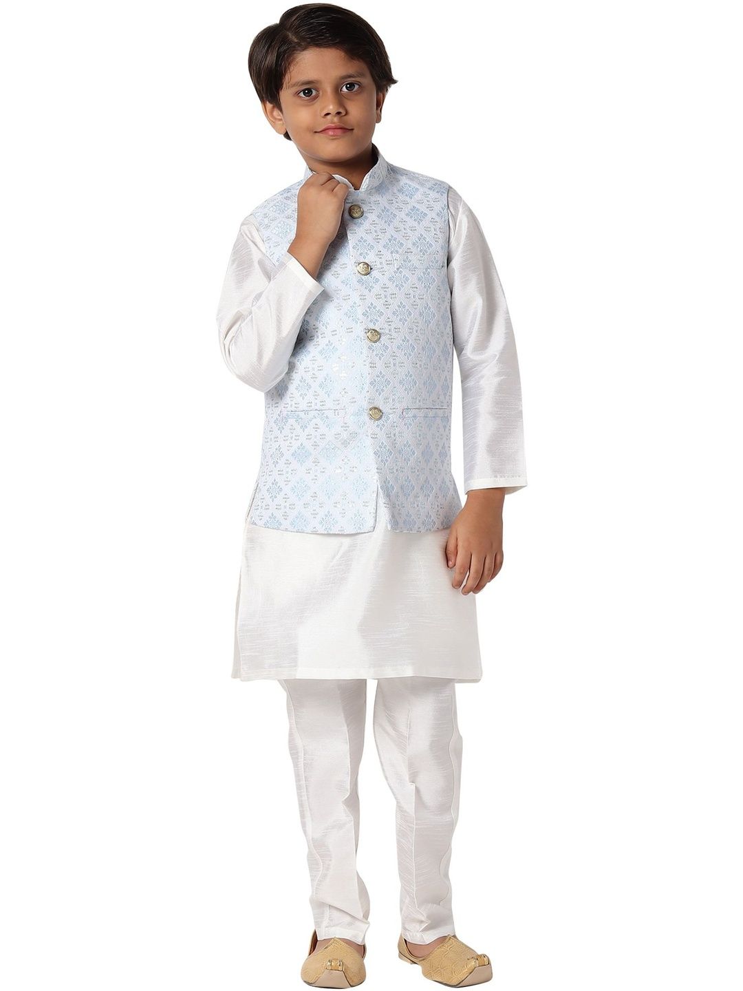 Uri and MacKenzie Boys Regular Kurta with Pyjamas