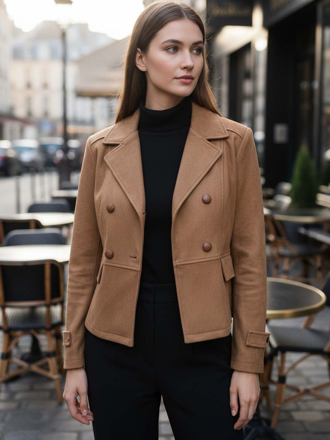 Excent Double-Breasted Coat-picture-1