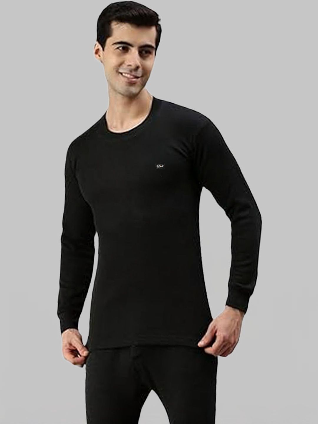 AMUL COMFY Ribbed Round Neck Thermal Top-picture-25