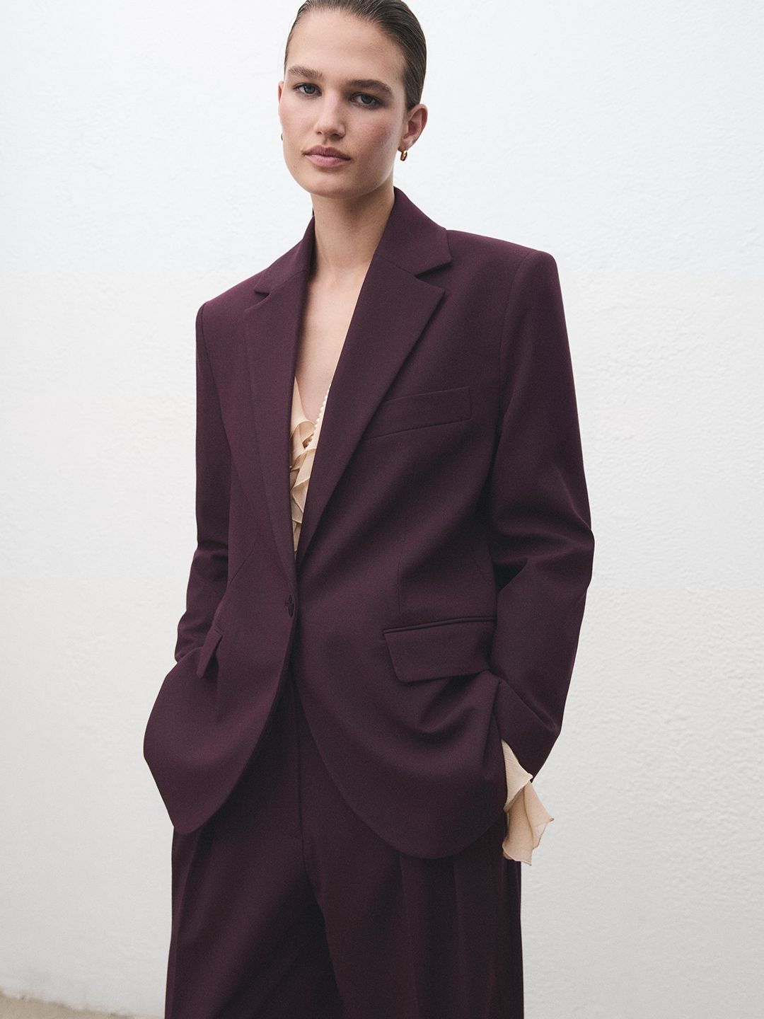 MANGO Notched Lapel Single Breasted Overcoat with Single Vent-picture-29