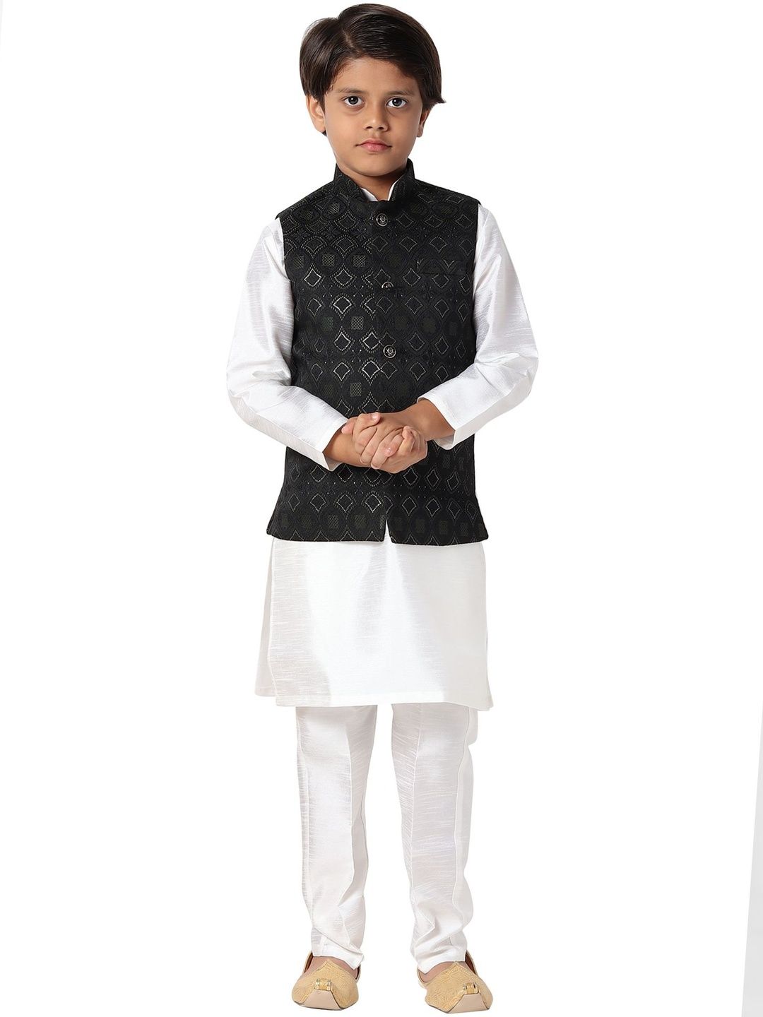 Uri and MacKenzie Boys Regular Kurta with Pyjamas-image-37