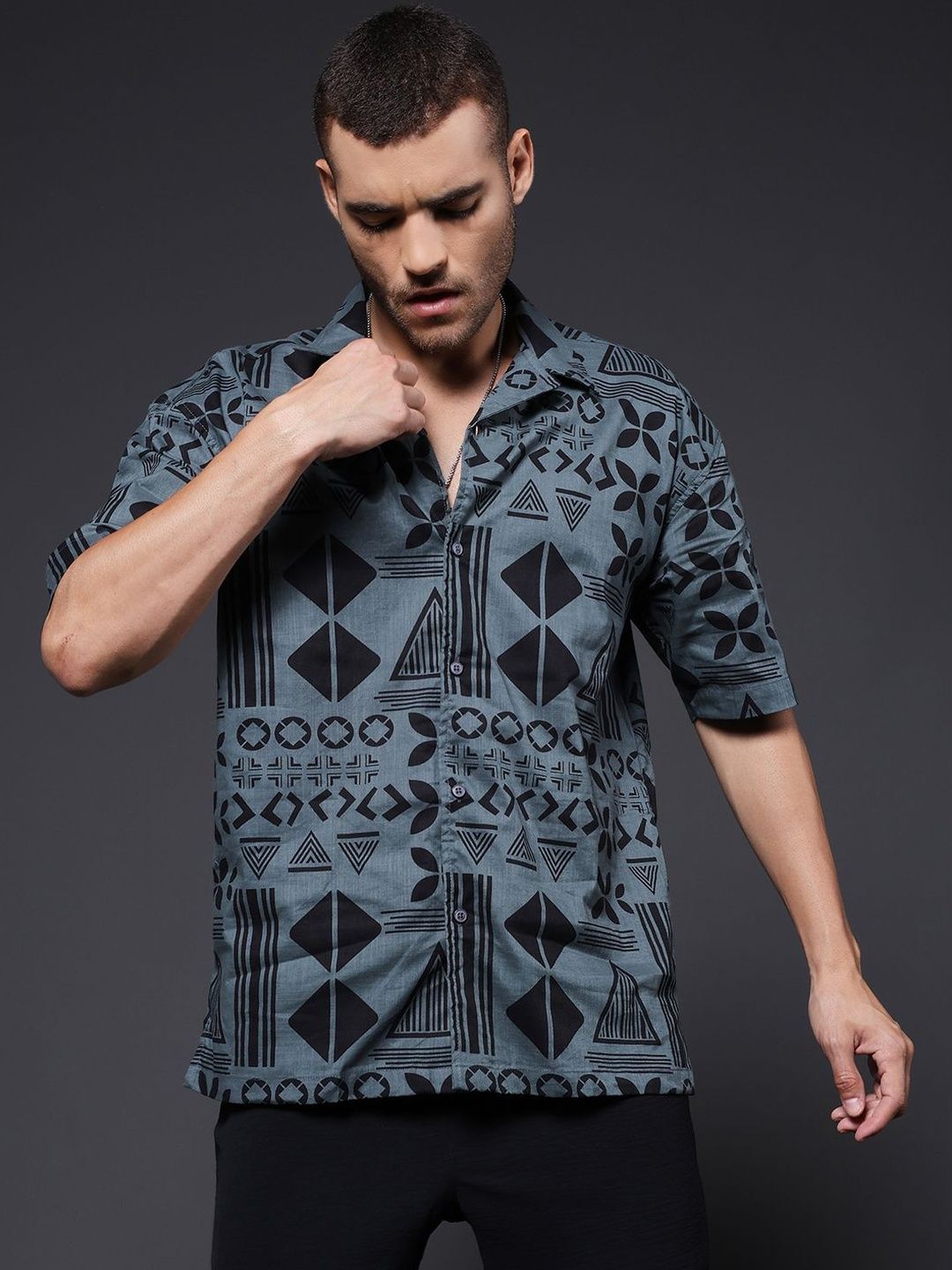 PRONK Men Standard Printed Casual Shirt-picture-26