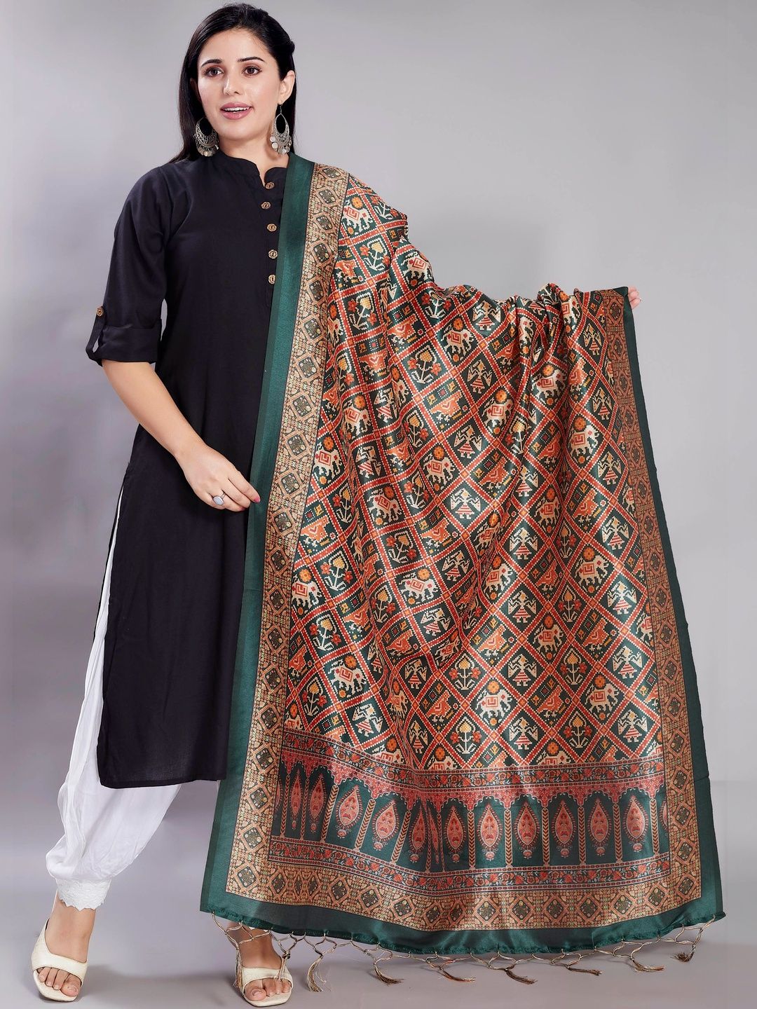 Rani Saahiba Printed Art Silk Dupatta-picture-56