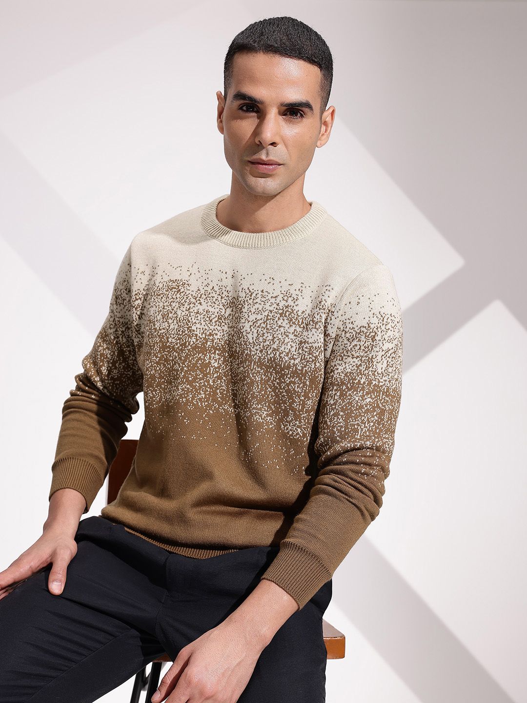 INVICTUS Colourblocked Pure Acrylic Pullover-picture-17