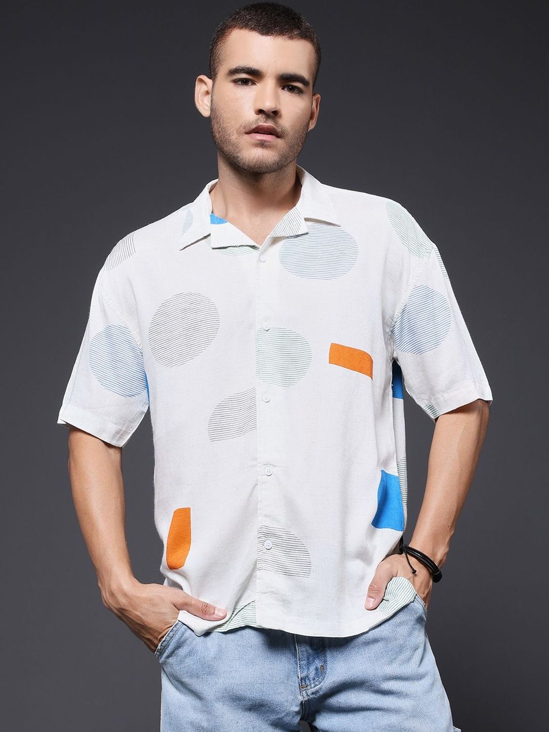 PRONK Men Standard Printed Casual Shirt-picture-22