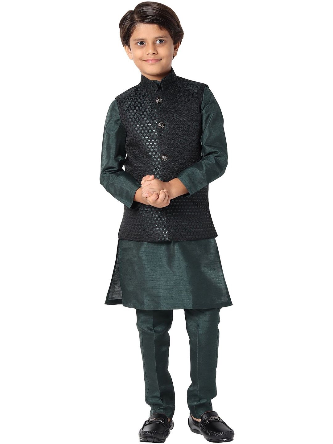 Uri and MacKenzie Boys Regular Kurta with Trousers-picture-26