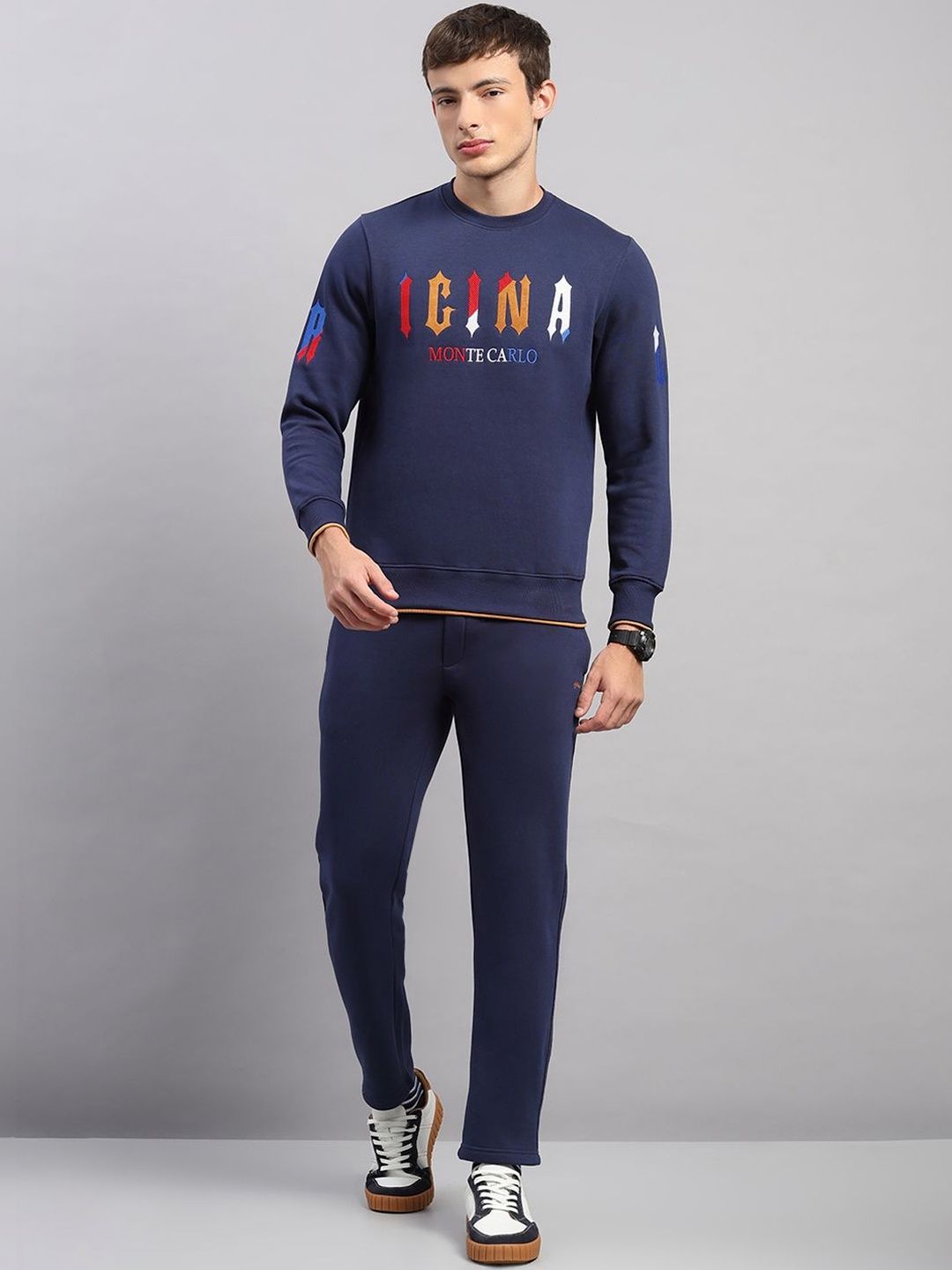 Monte Carlo Printed Round Neck Tracksuits-image-2