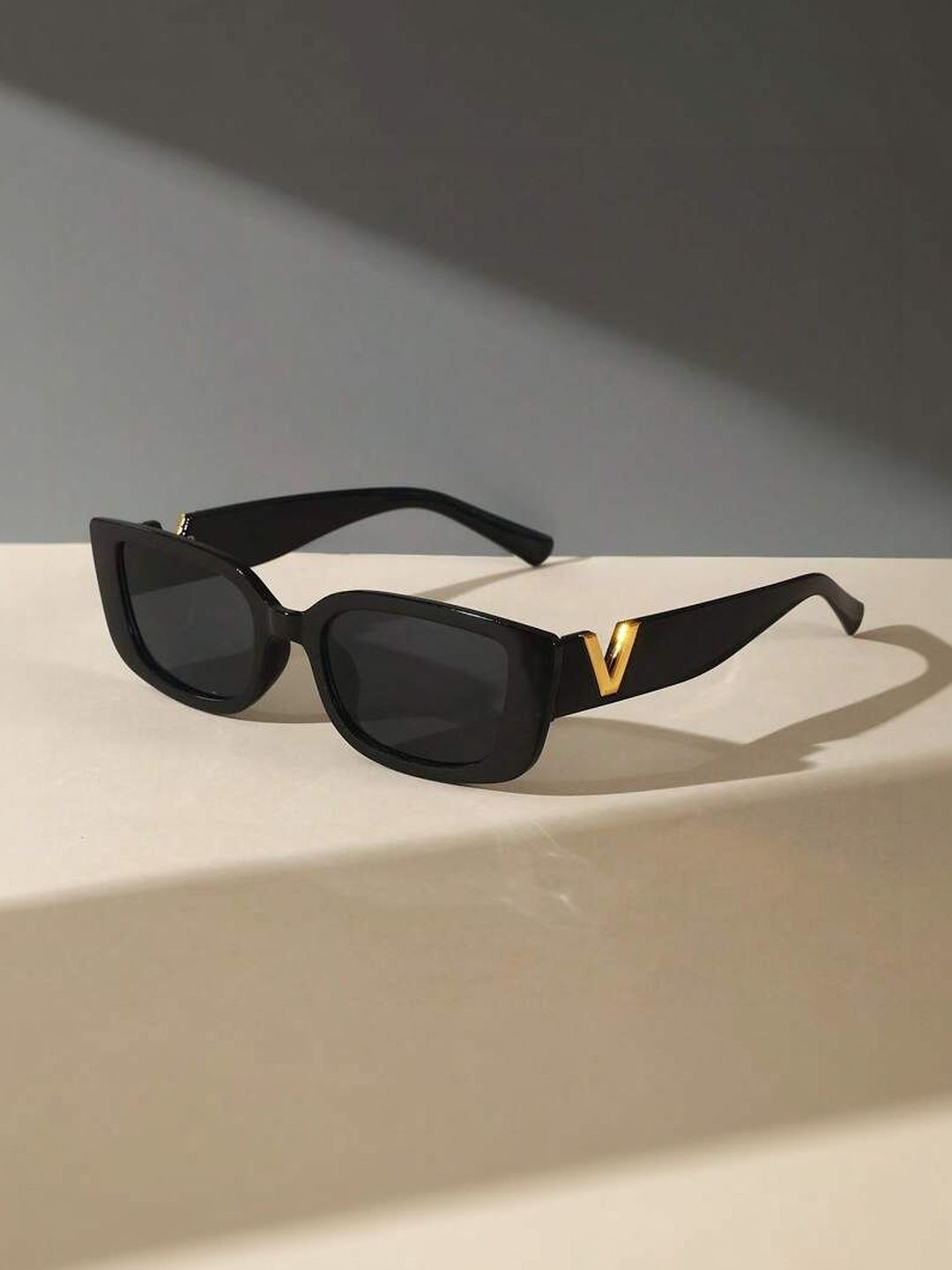 IFLASH Unisex Black Lens & Black Rectangle Sunglasses with-picture-15