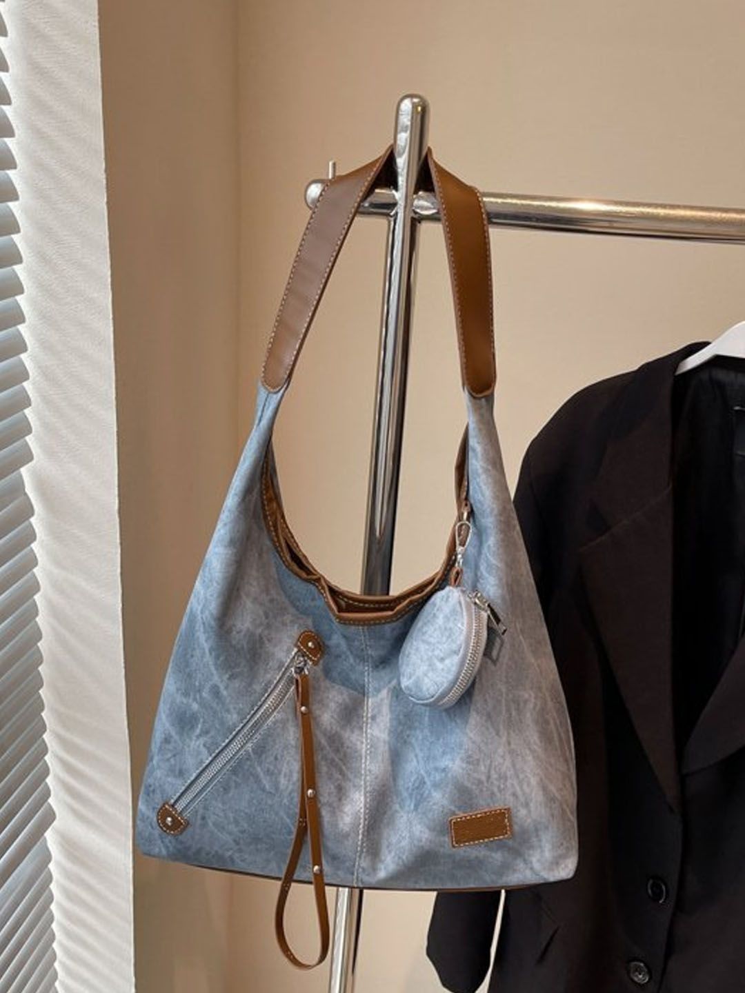 StyleCast PU Structured Hobo Bag with Tasselled-picture-16