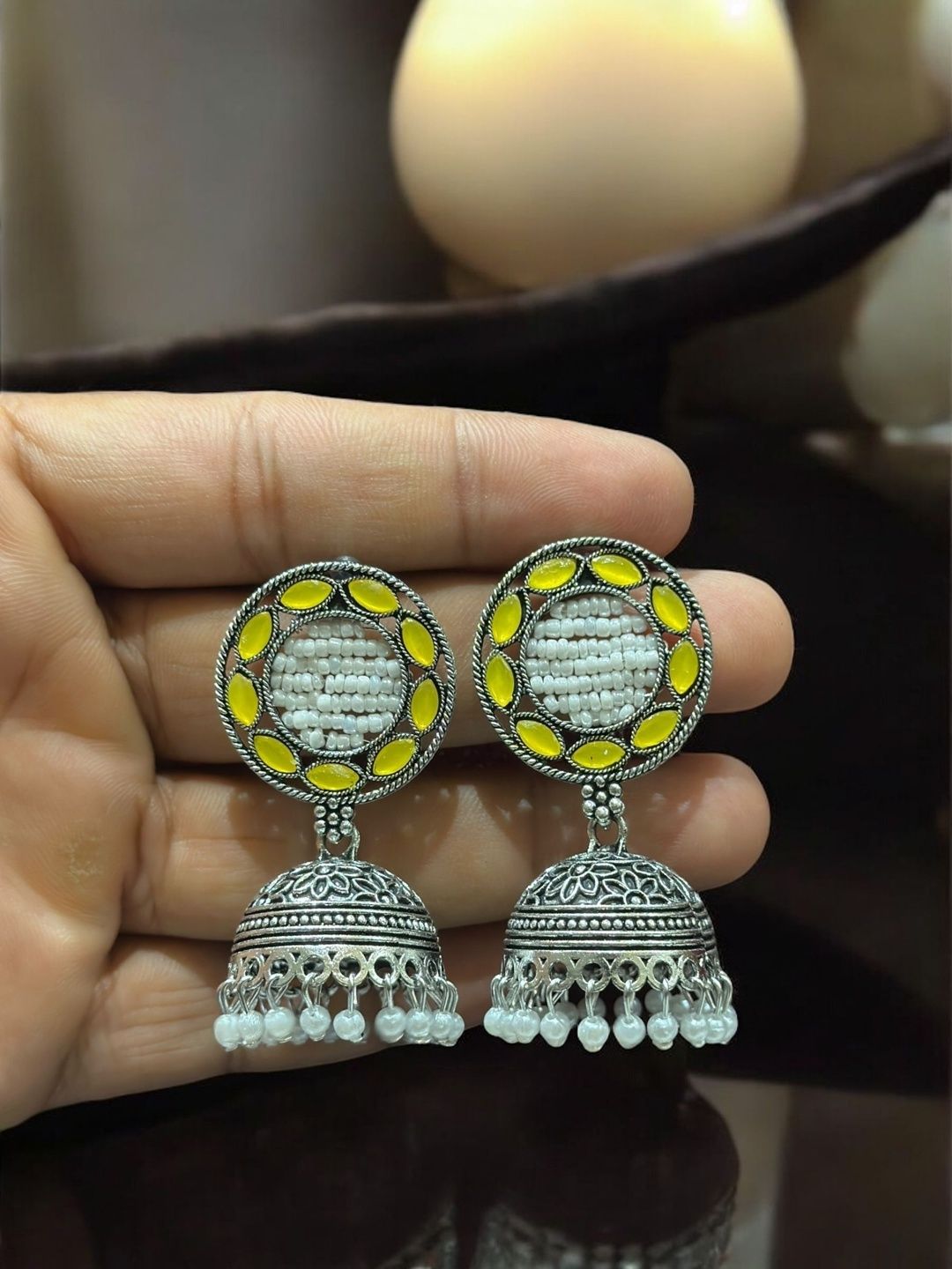 Anouk Circular Jhumkas Earrings-picture-15