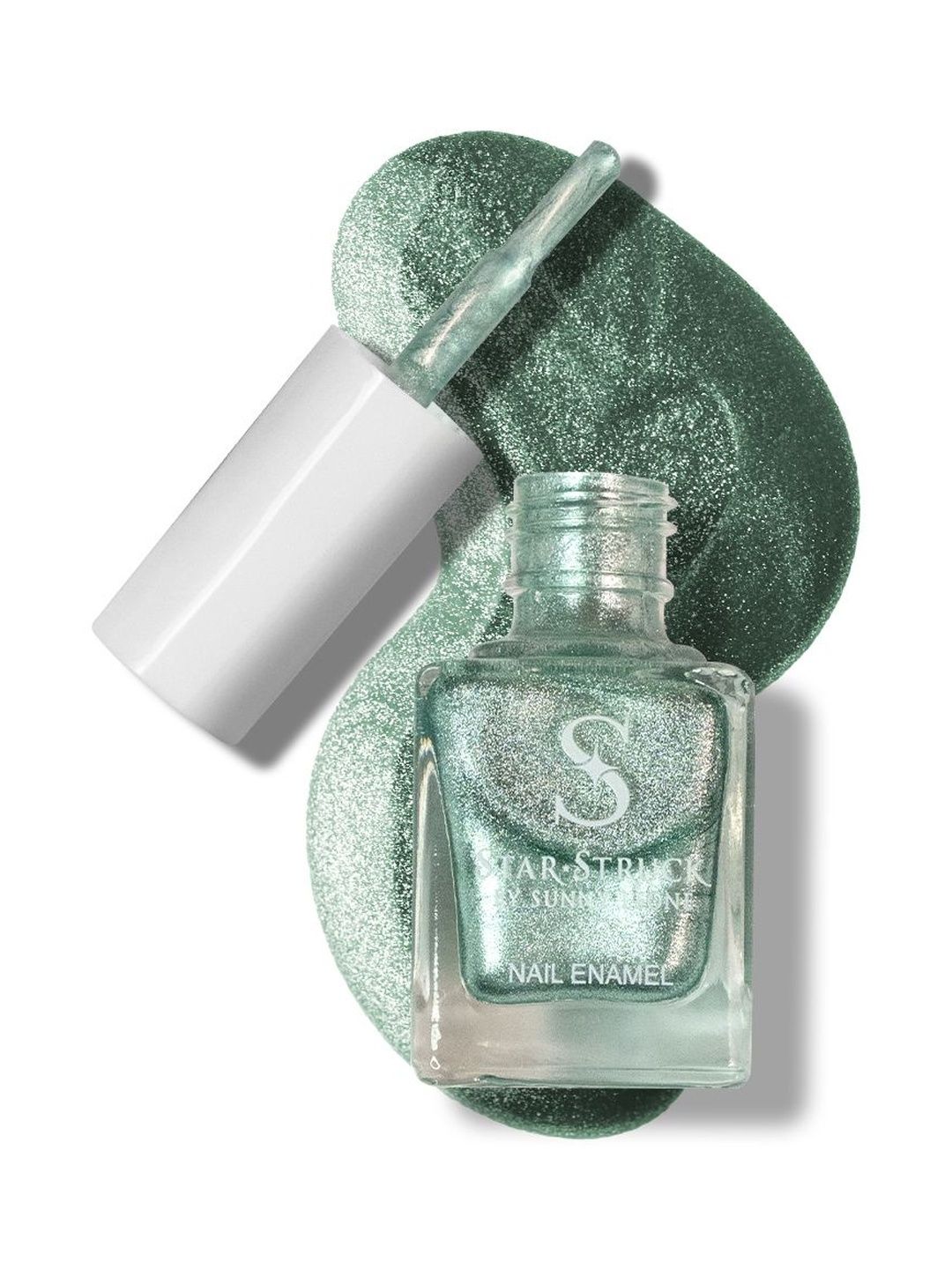 STARSTRUCK BY SUNNY LEONE Shimmer Long Wear Nail Enamel - 9.9 ml - Sage Sparkle-image-14