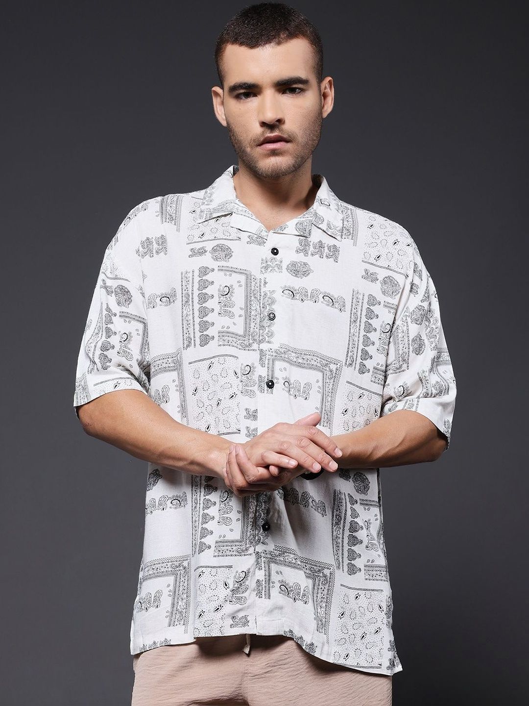 PRONK Men Standard Printed Casual Shirt-picture-24