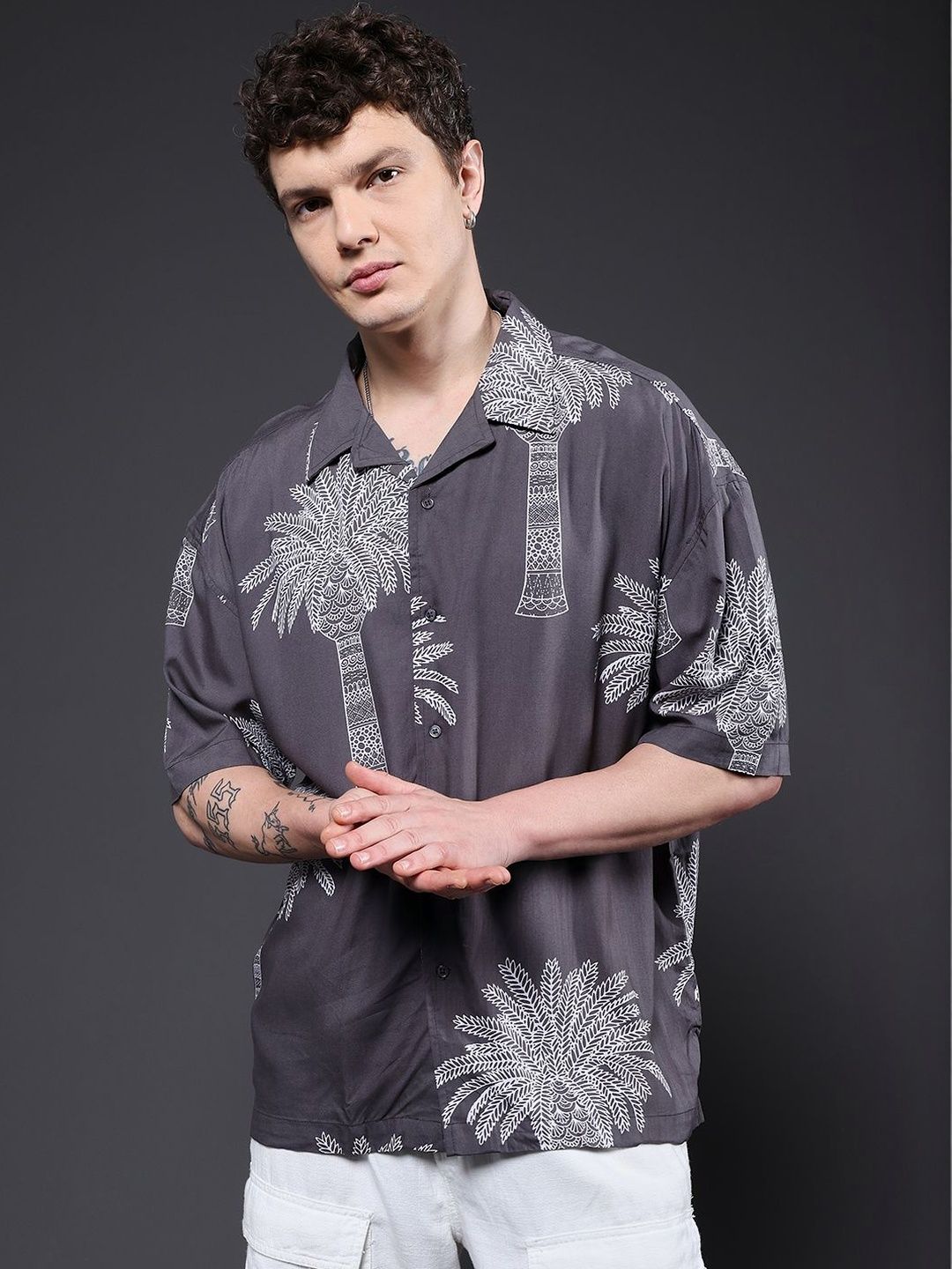 PRONK Men Standard Printed Casual Shirt-picture-34