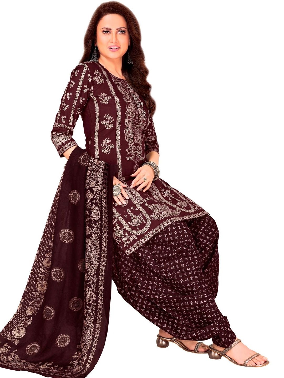 shree jeenmata collection Printed Pure Cotton Unstitched Dress Material-picture-50