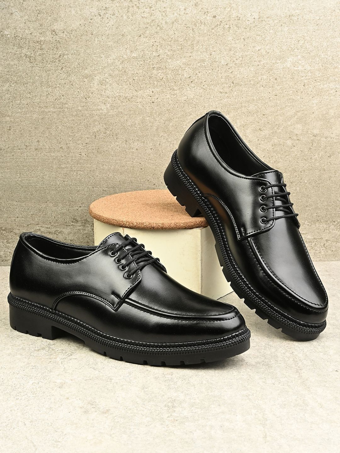 INVICTUS Men Leather Formal Derbys-picture-17