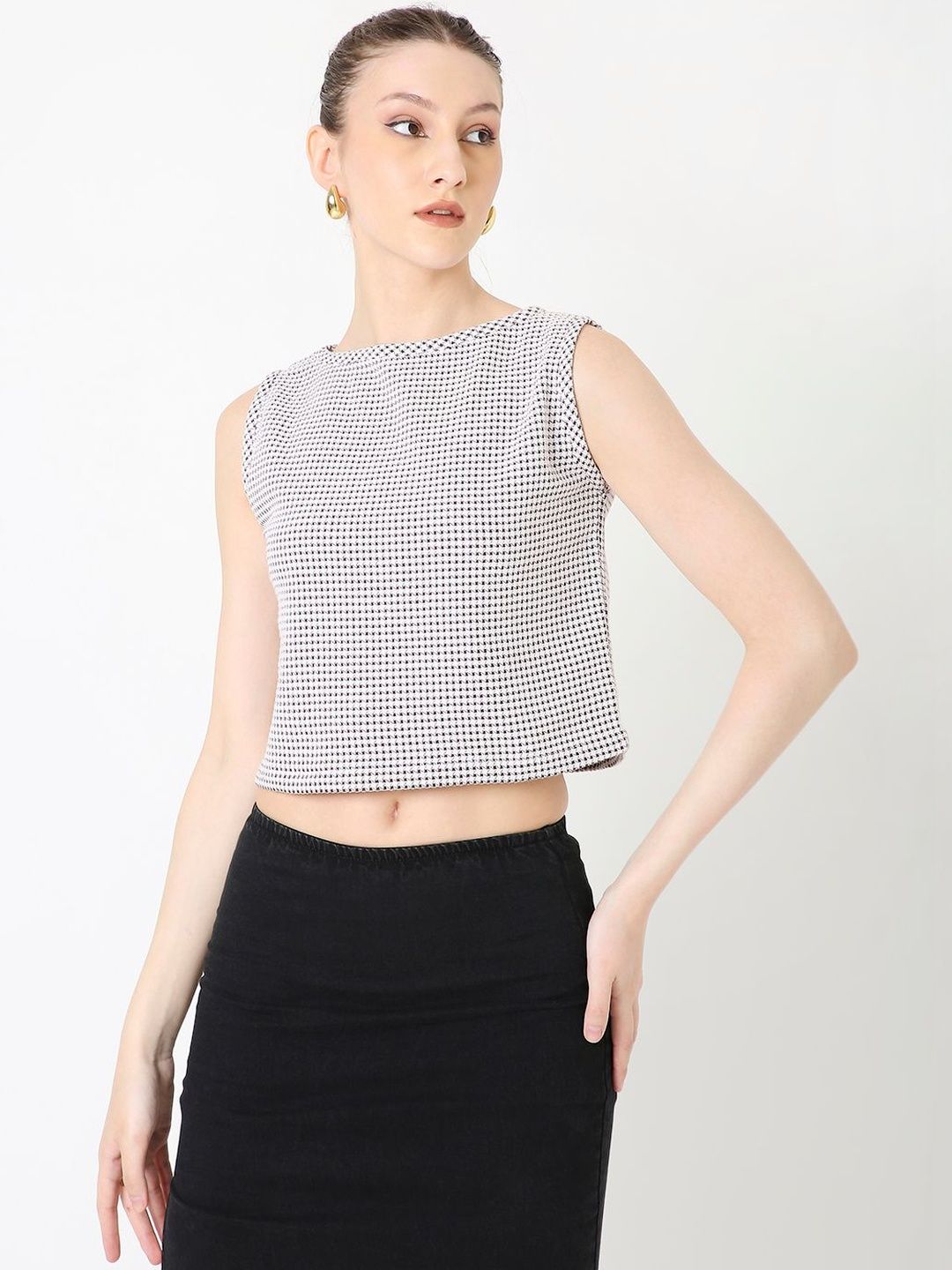 Blnk Print Cotton Crop Top-picture-10