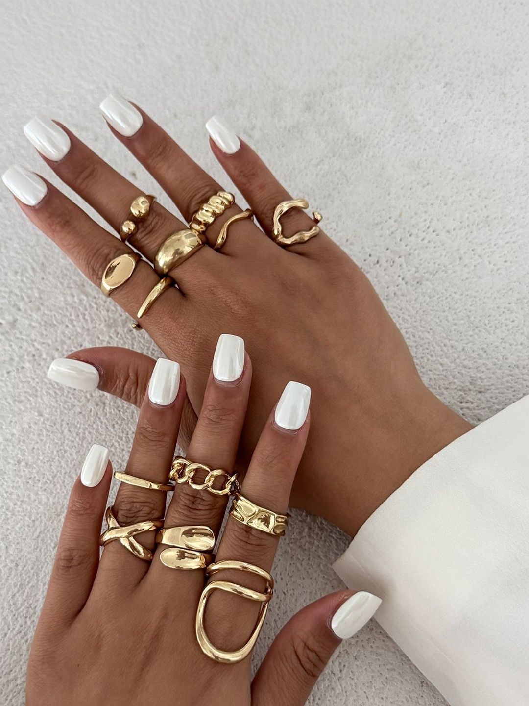 StyleCast x Revolte Set Of 13 Gold-Plated Finger Ring-picture-21