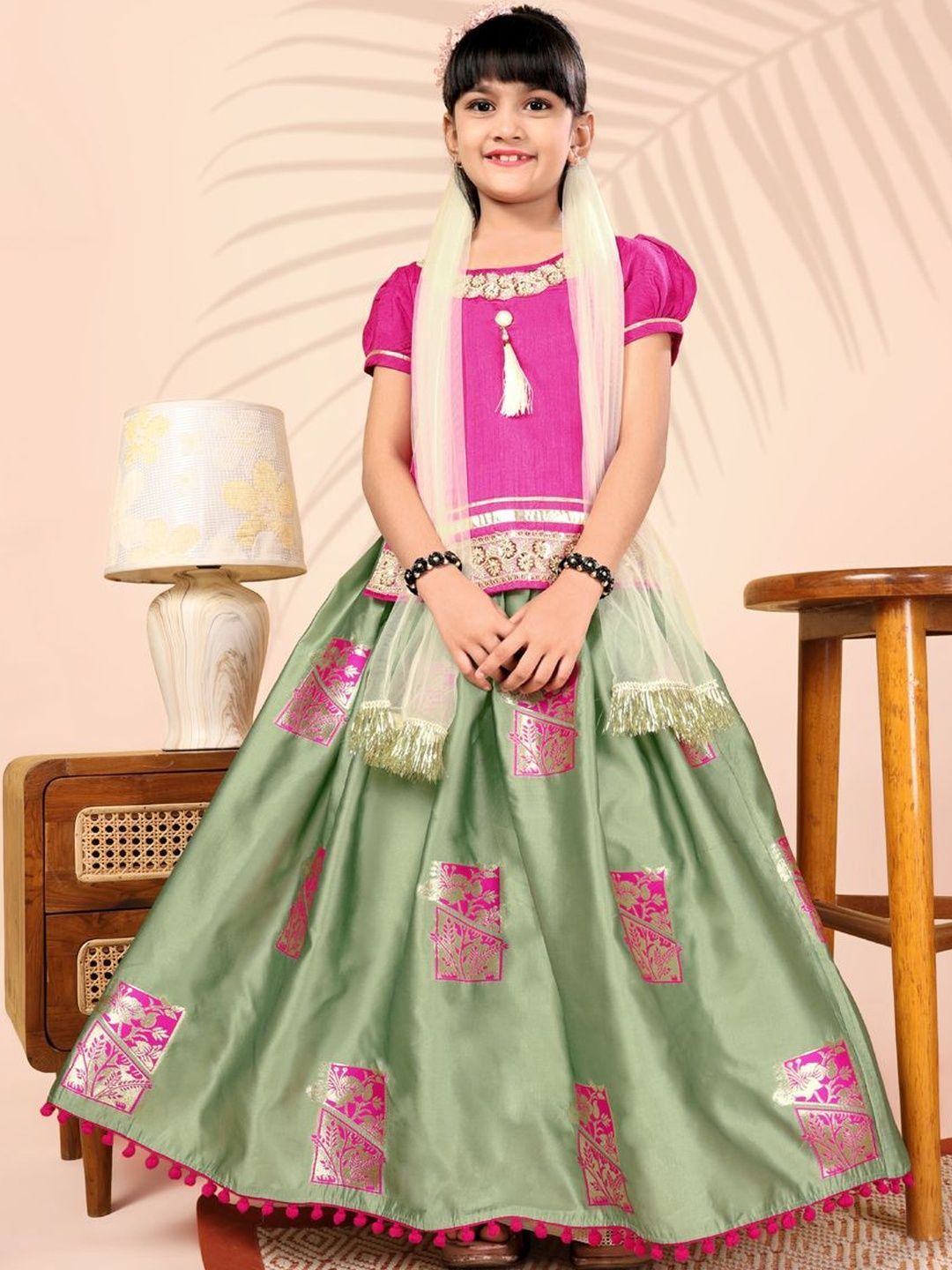 BAESD Girls Ready to Wear Lehenga & Blouse With Dupatta-picture-24