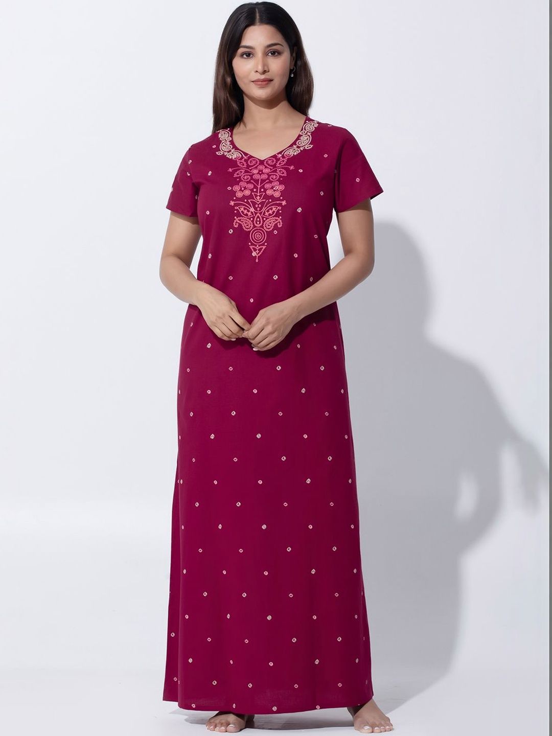 Maybell Embroidered Maxi Nightdress-picture-30