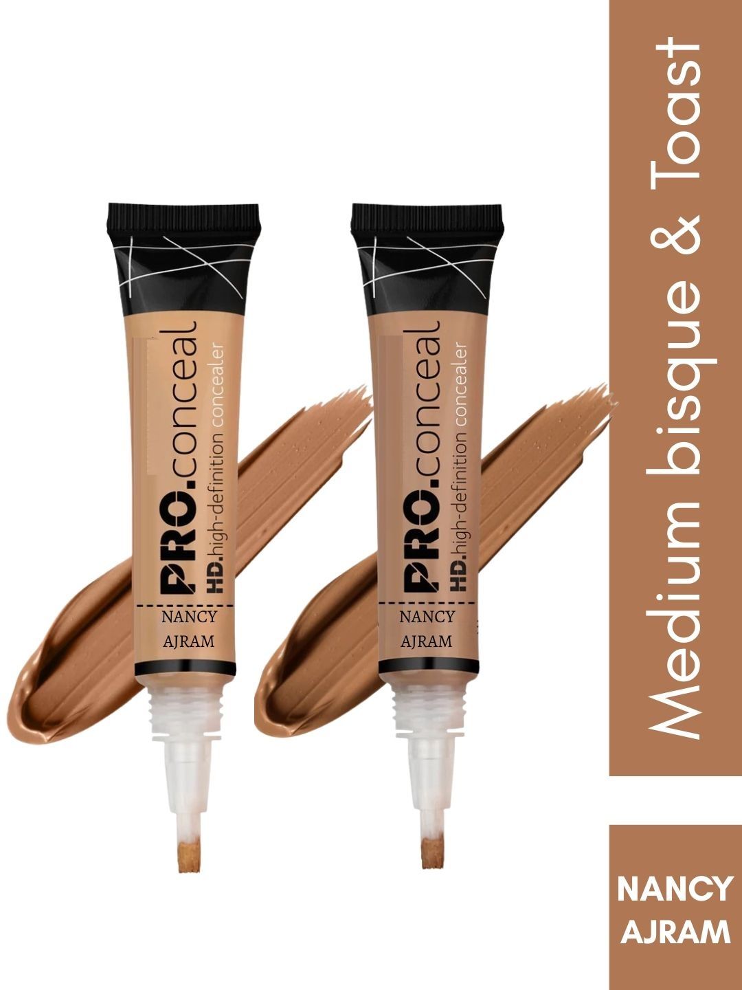 NANCY AJRAM Set Of 2 Pro High Definition Liquid Concealer - 8 g Each - Medium Bisque-Toast-picture-44