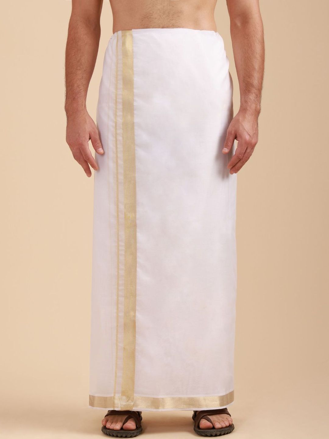 Sethukrishna Men Solid Cotton Zari Dhoti-picture-42