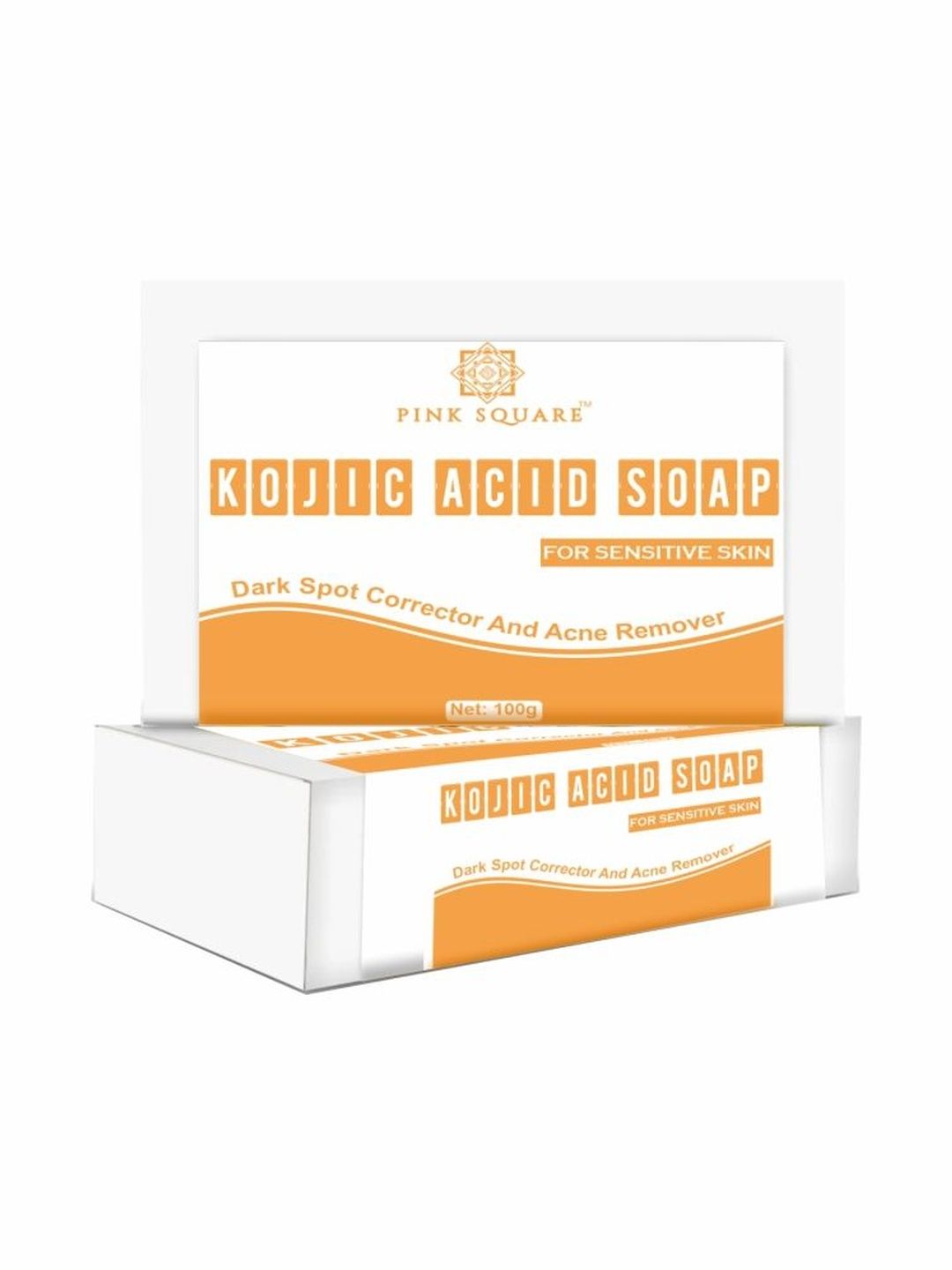 Pink Square Kojic Acid Soap For Dark Spot & Acne Remover - 100 g-image-49