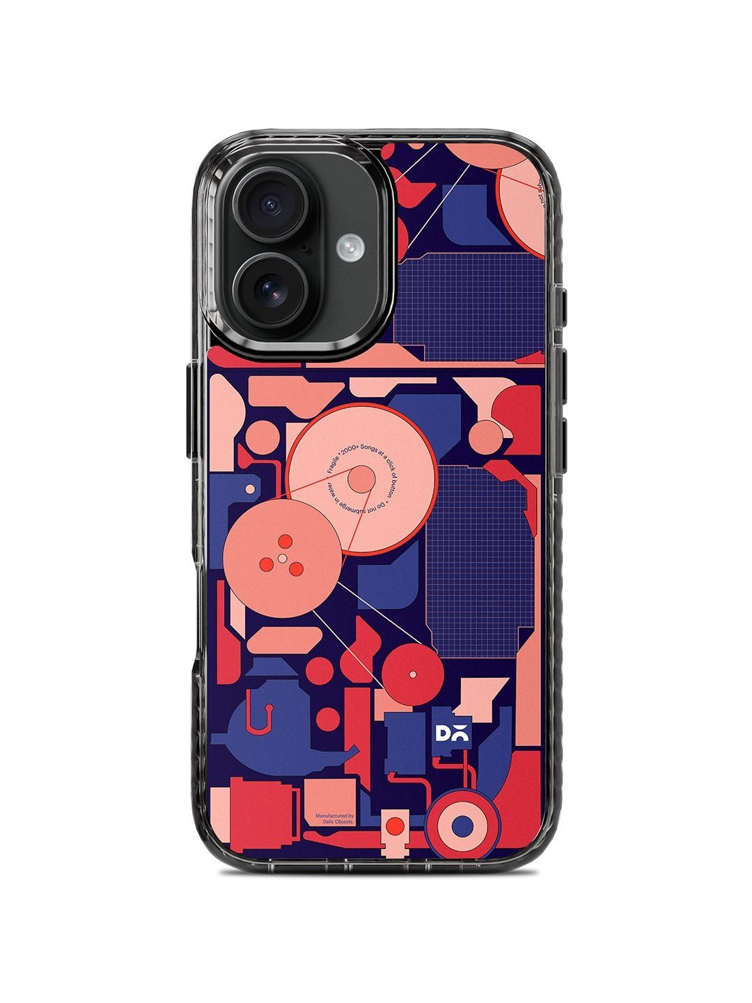 DailyObjects Geometric Printed iPhone 16 Back Case Mobile Accessories-image-38