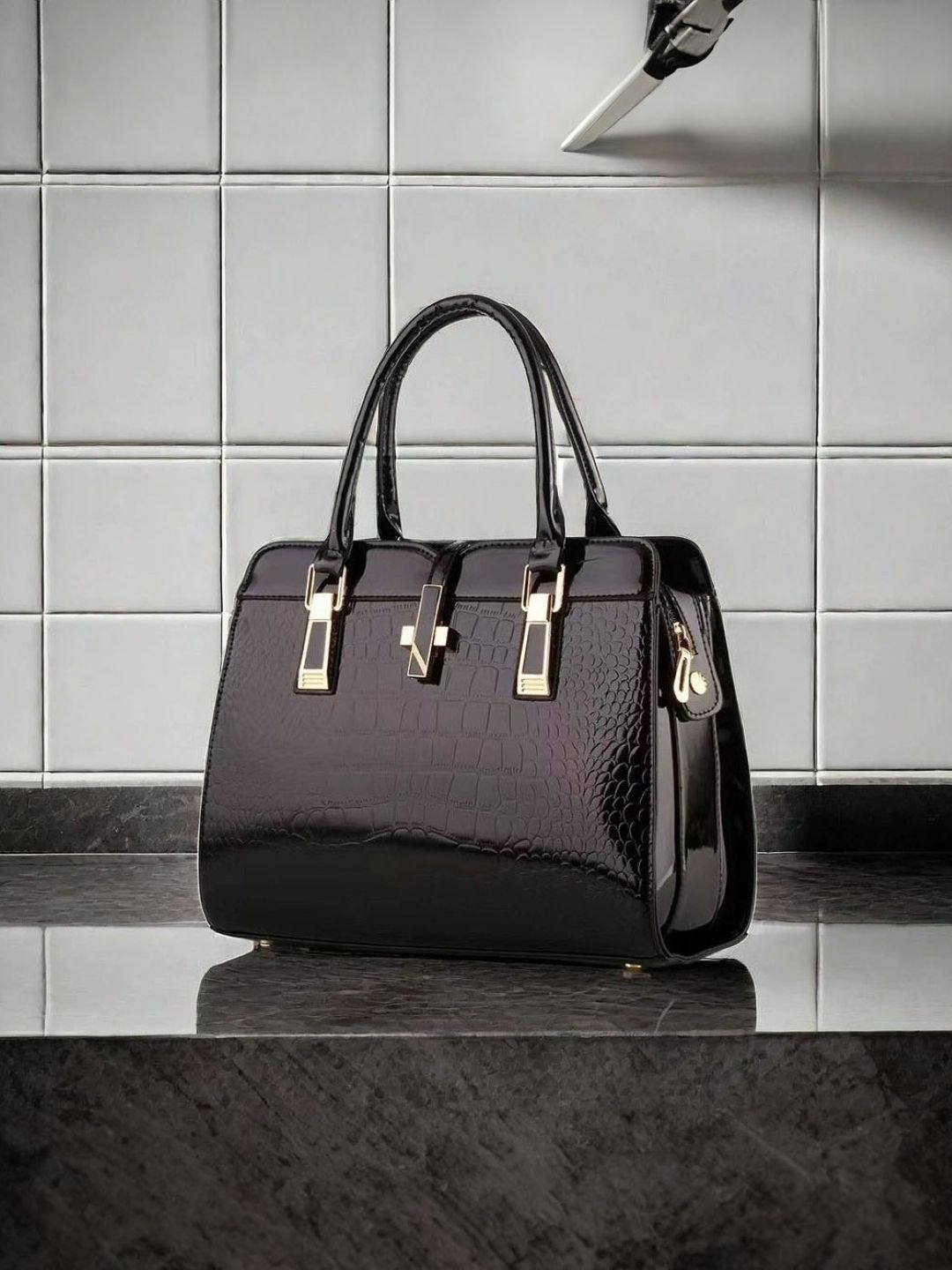StyleCast Textured PU Structured Shoulder Bag-picture-41