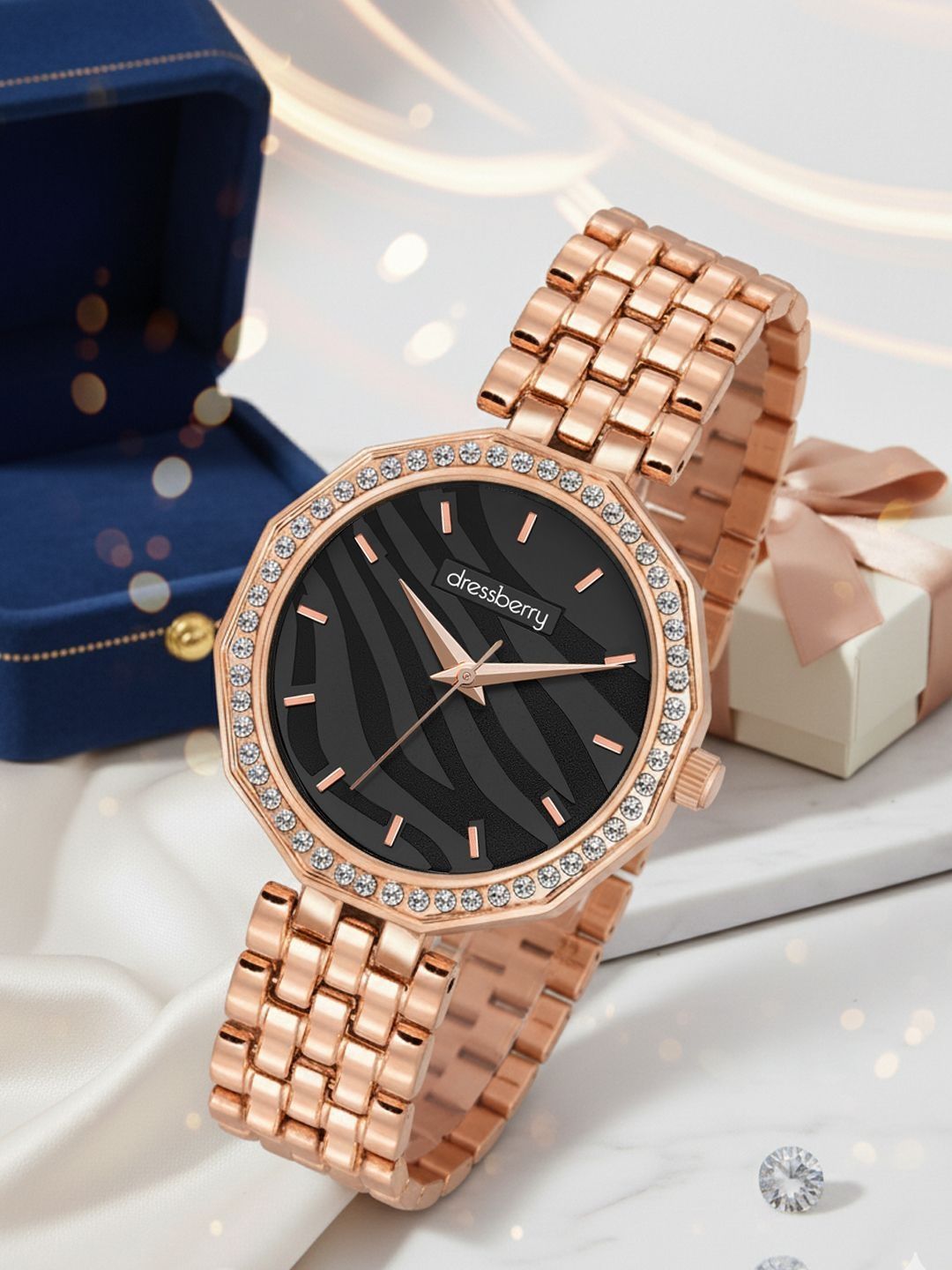 DressBerry Women Dial & Bracelet Style Straps Analogue Watch HOBDB-003-BK-picture-21