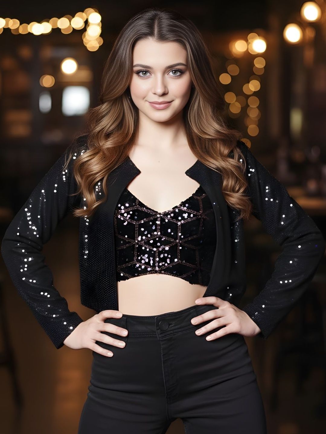 Sera Women Party Embellished Crop Shrug-picture-40