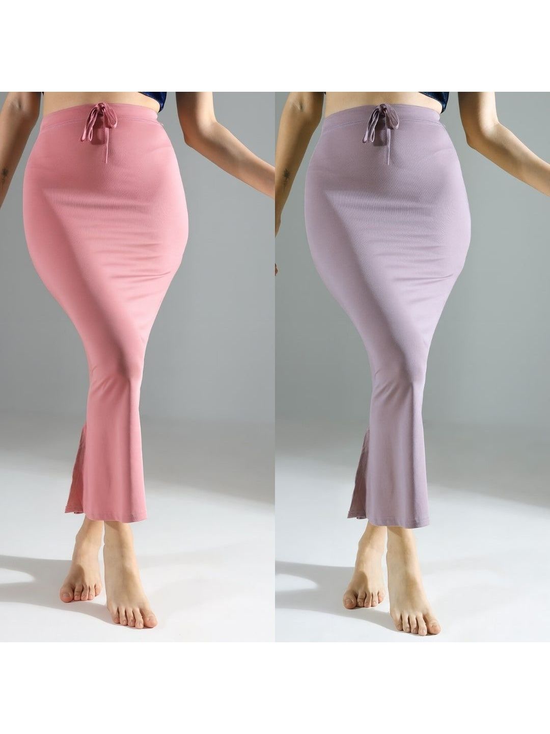 IndianRang Pack Of 2 Stretchable High-Rise 4-Way Stretchable Mermaid Fit Saree Shapewear-picture-37