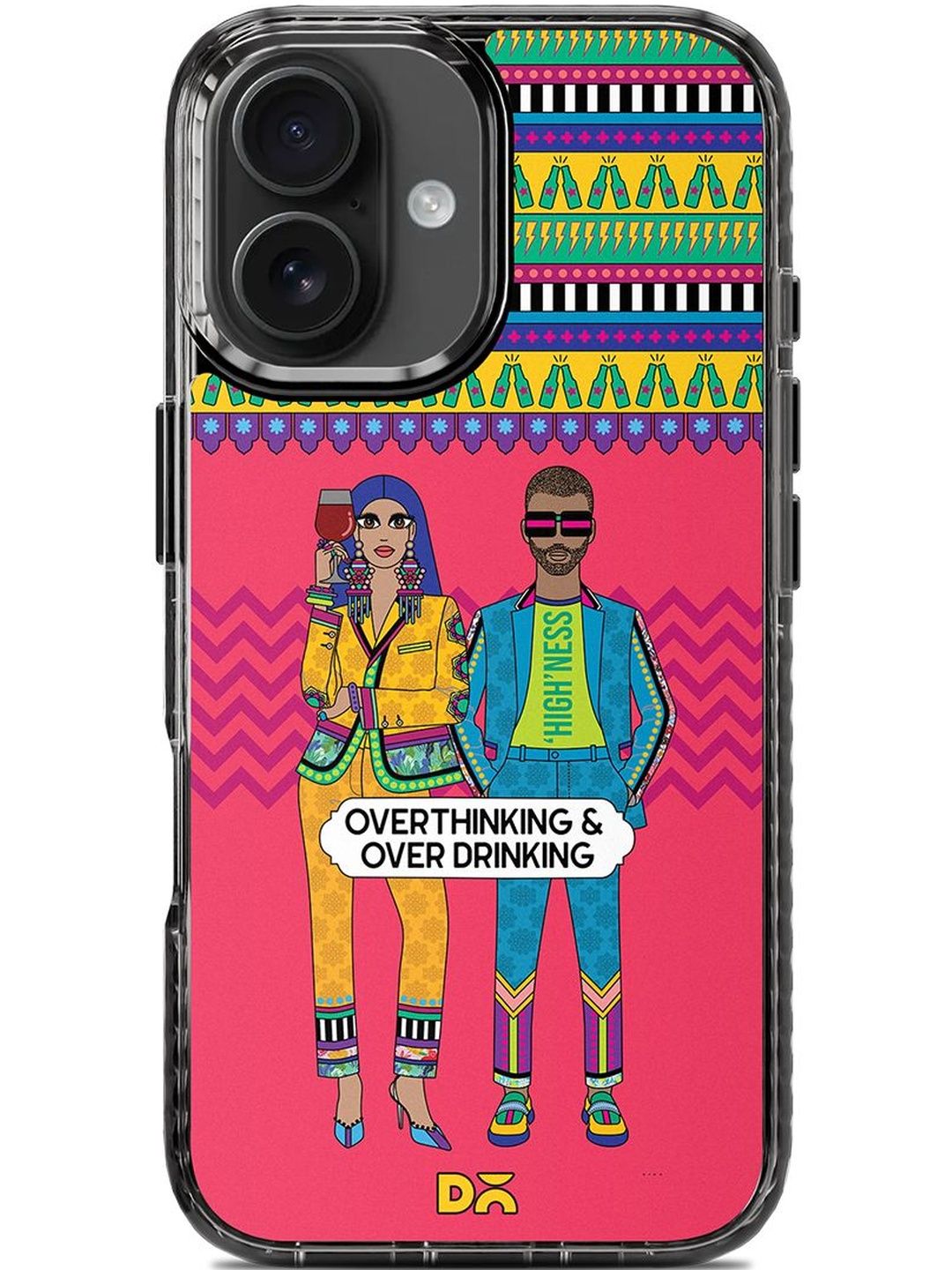 DailyObjects Geometric Printed iPhone 16 Back Case Mobile Accessories-image-29