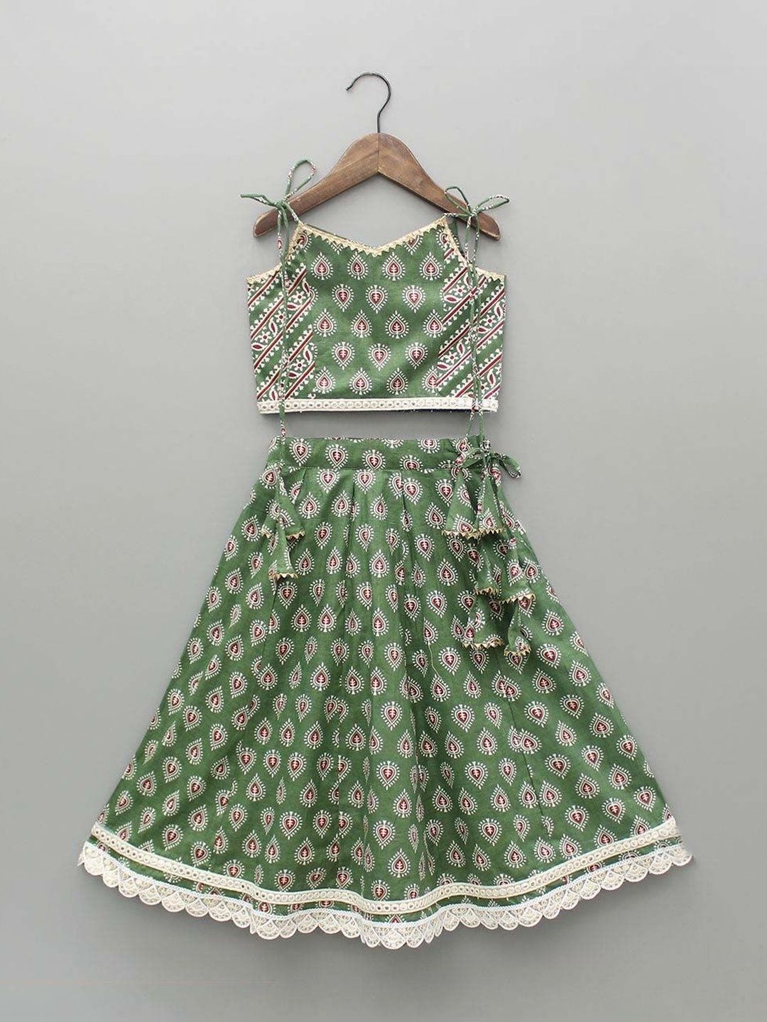 YK Girls Printed Ready to Wear Lehenga &-picture-28