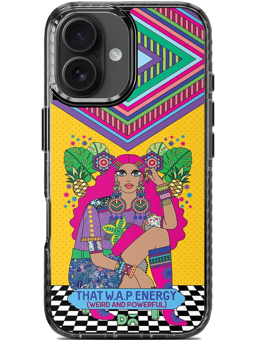 DailyObjects Women Geometric Printed iPhone 16 Plus Back Case Mobile Accessories-image-42