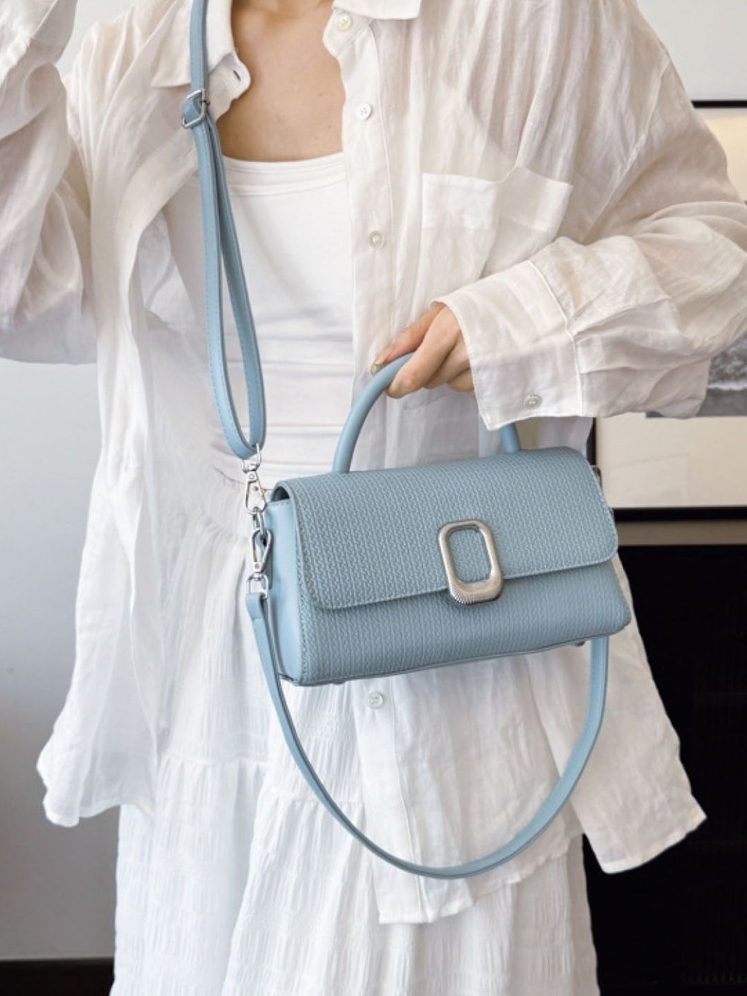 StyleCast Textured PU Structured Sling Bag-picture-15