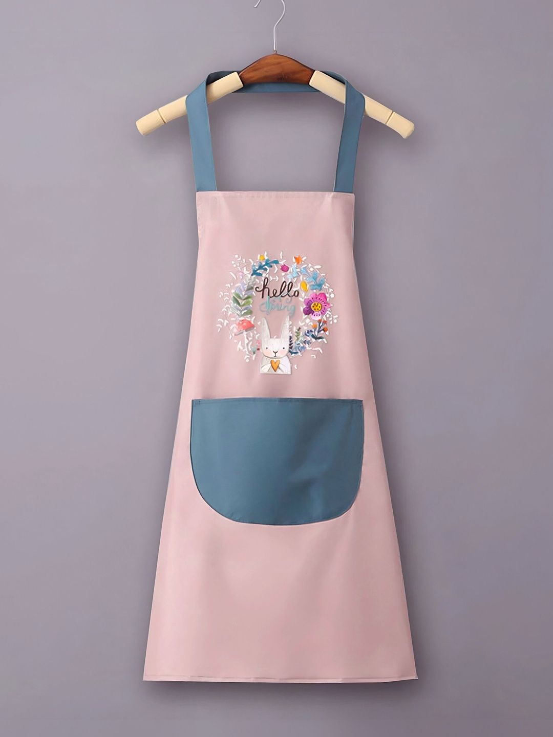 NFI essentials Pink & Grey Printed Waterproof Aprons-picture-36