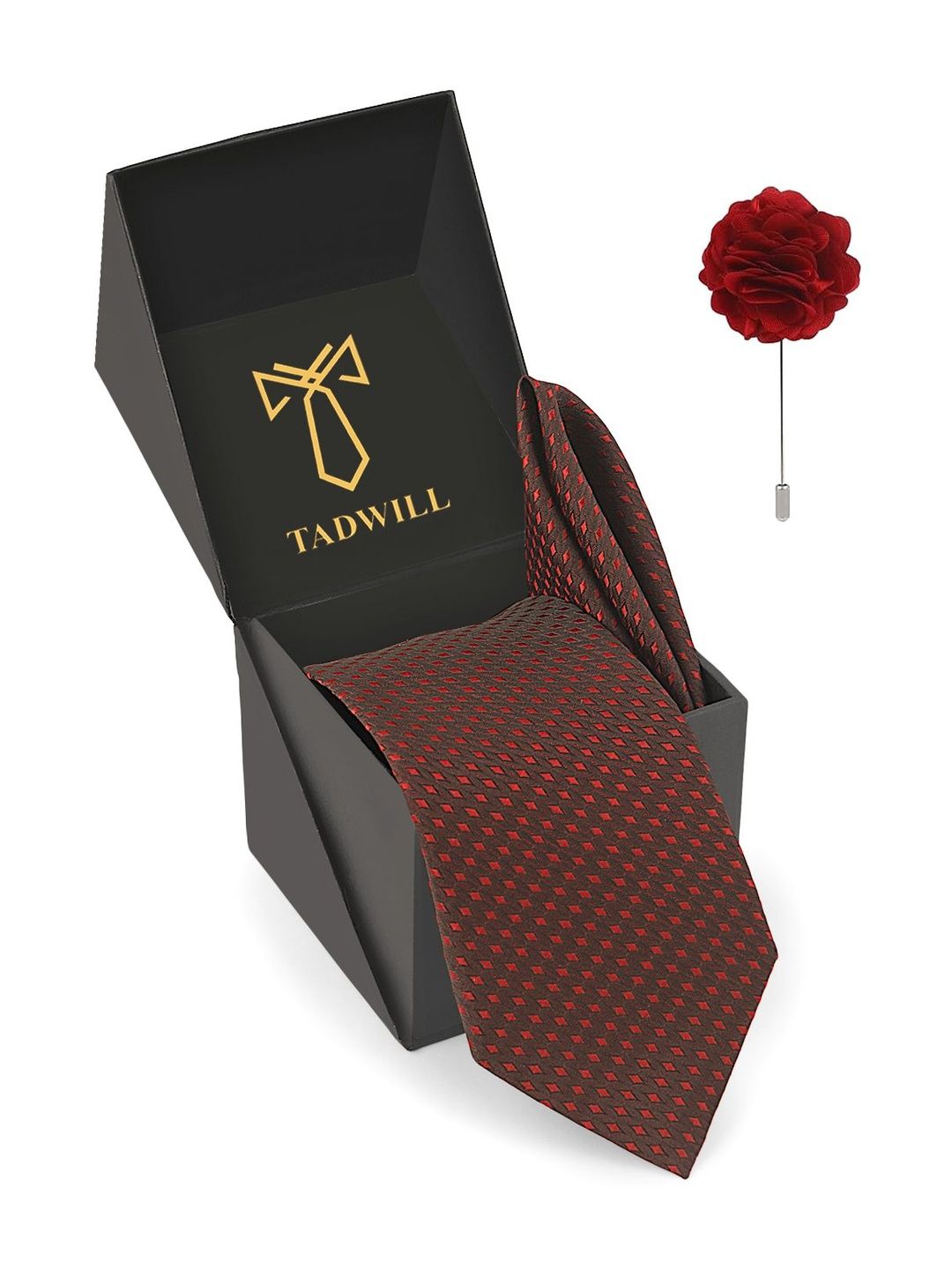 TADWILL Men Checked Broad Tie-picture-15