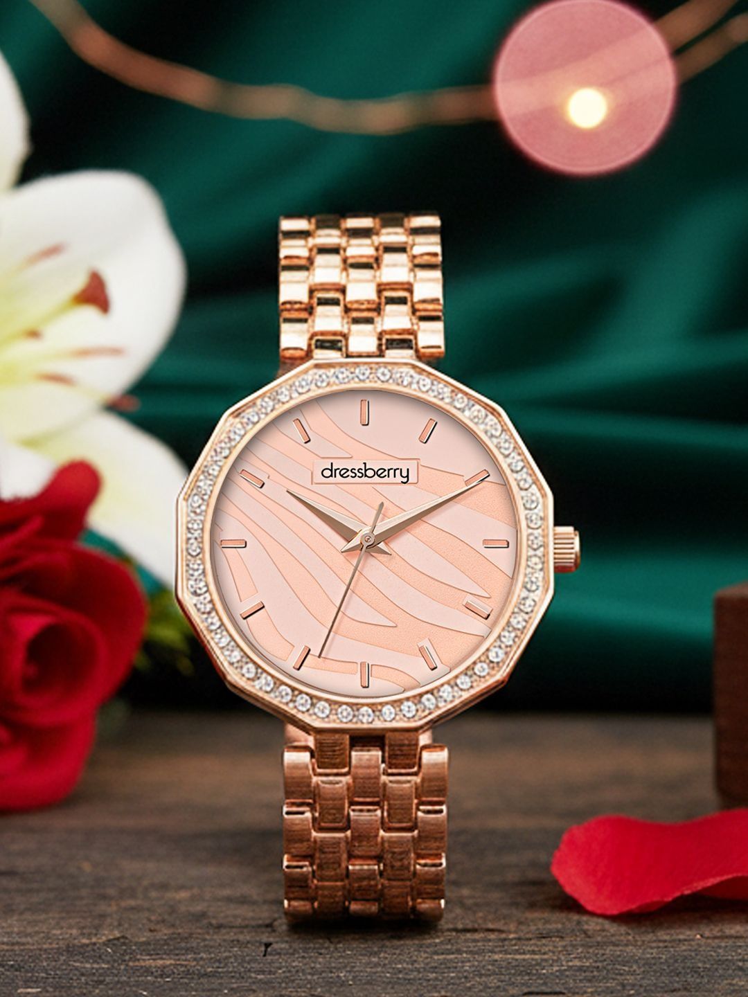 DressBerry Women Dial & Bracelet Style Straps Analogue Watch HOBDB-003-RG-picture-20