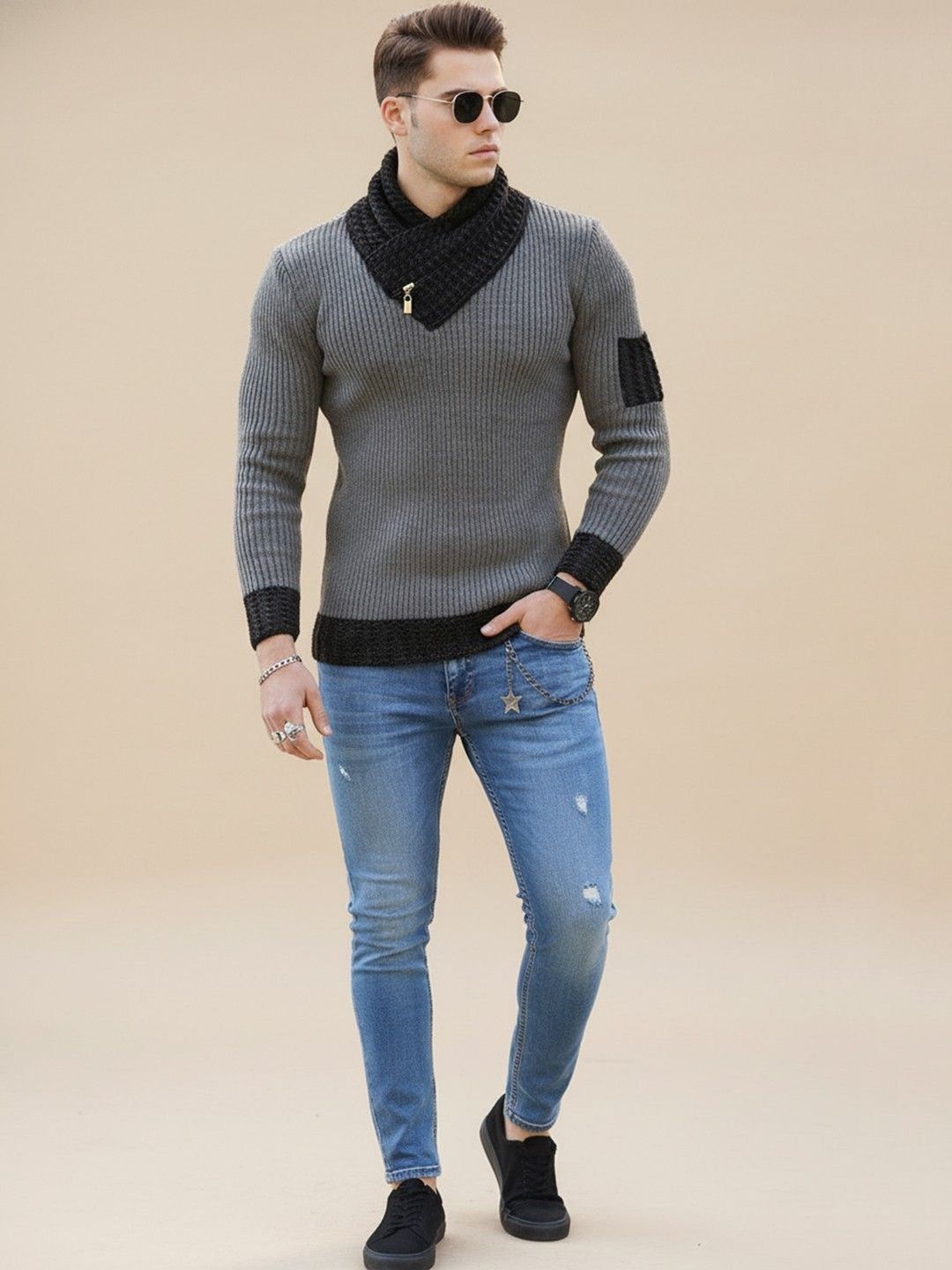 Mast & Harbour Men Ribbed Pullover-picture-21