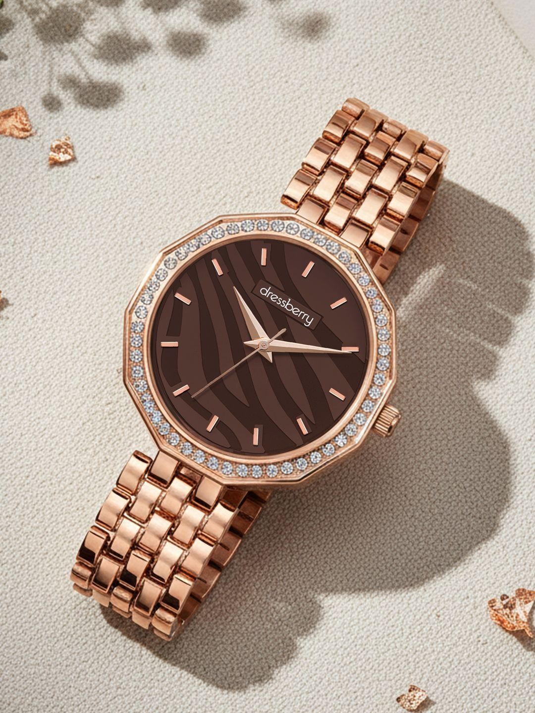 DressBerry Women Dial & Bracelet Style Straps Analogue Watch HOBDB-003-BR-picture-18