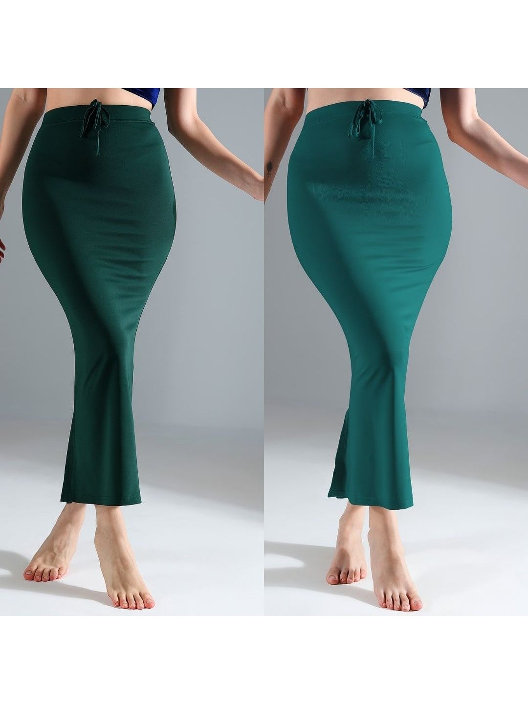 IndianRang Pack Of 2 Stretchable High-Rise 4-Way Stretchable Mermaid Fit Saree Shapewear-picture-17