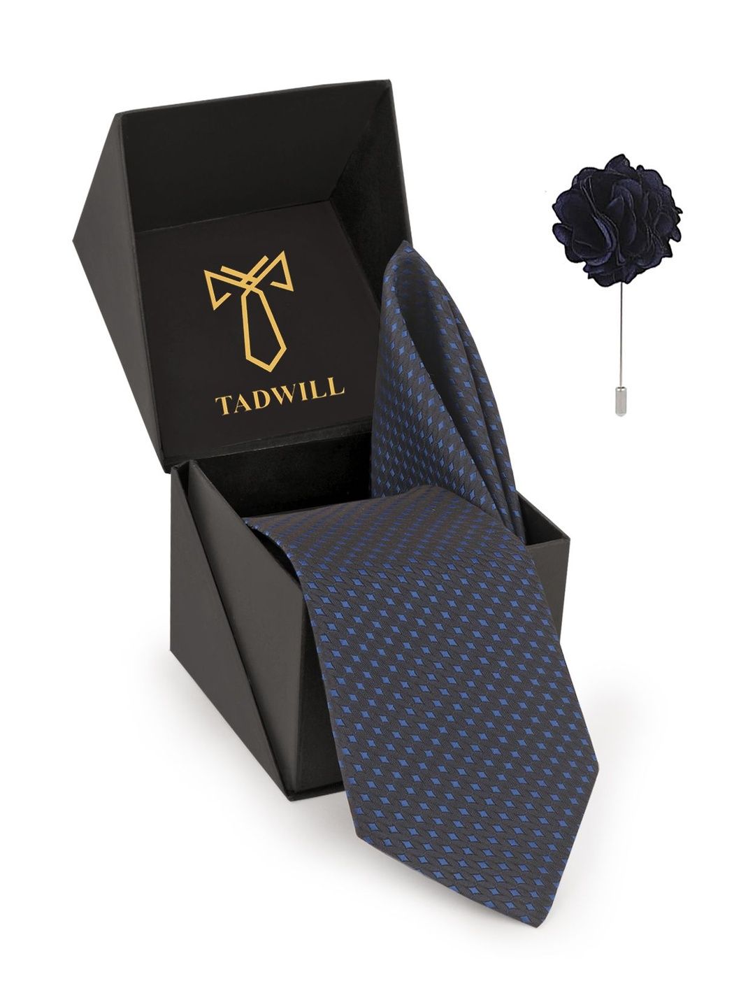 TADWILL Men Checked Broad Tie-picture-23