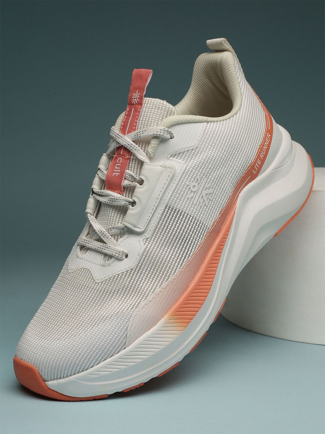 CULT Women's Aurelia Running Shoes - Off White & Coral