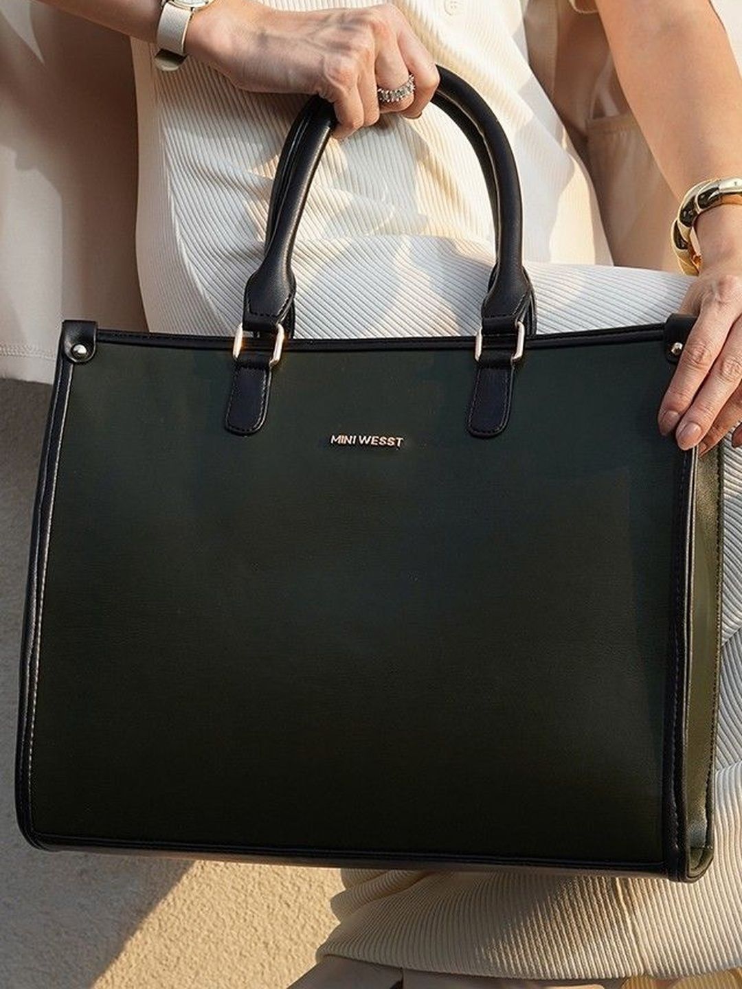 MINI WESST PU Structured Tote Bag-picture-40