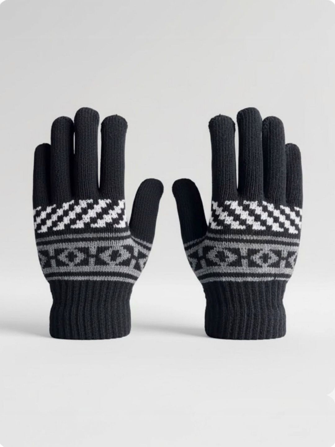Infispace Unisex Patterned Winter Gloves-picture-30