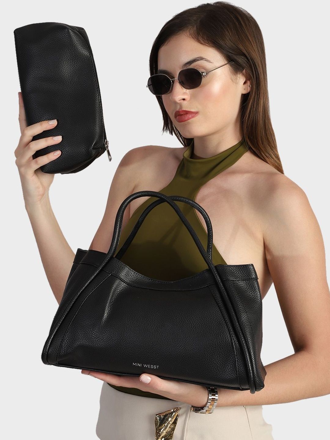 MINI WESST PU Bucket Handheld Bag-picture-24