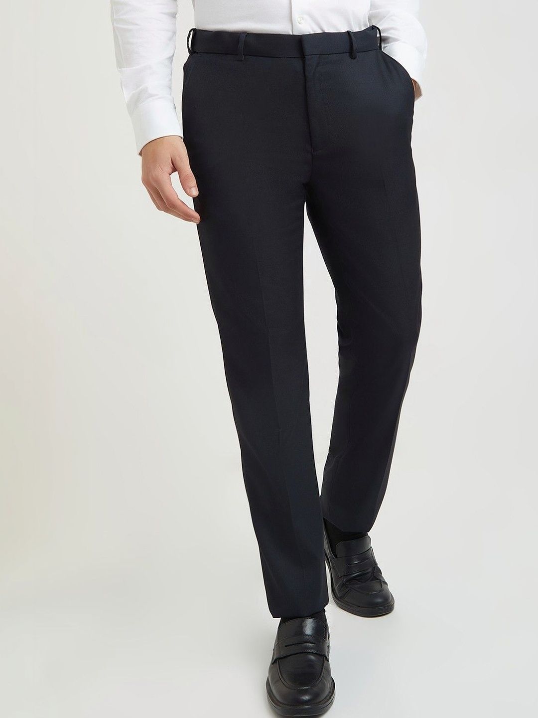 Raymond Men Contemporary Fit Mid-Rise Formal Trousers