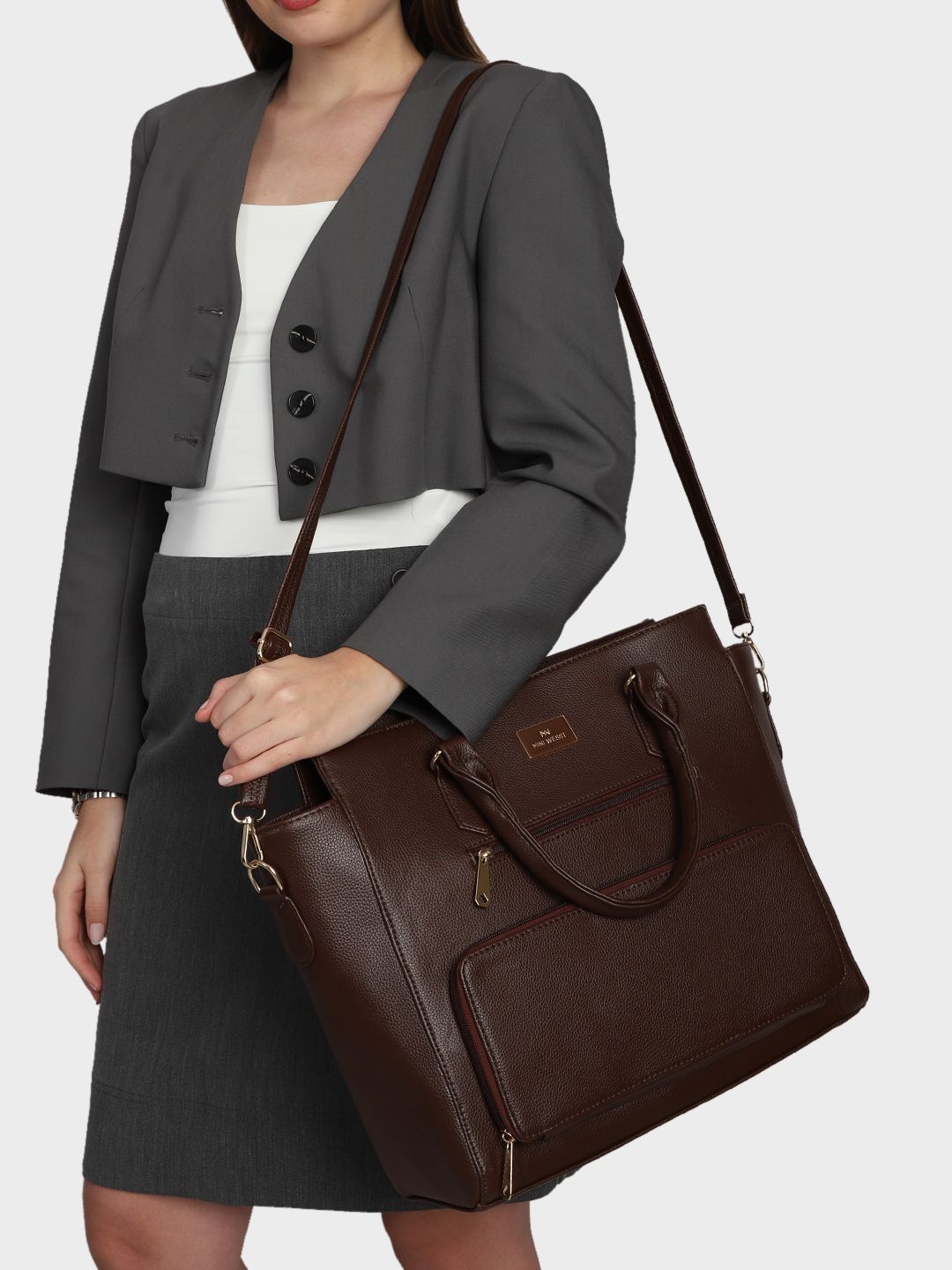 MINI WESST PU Bucket Tote Bag-picture-45