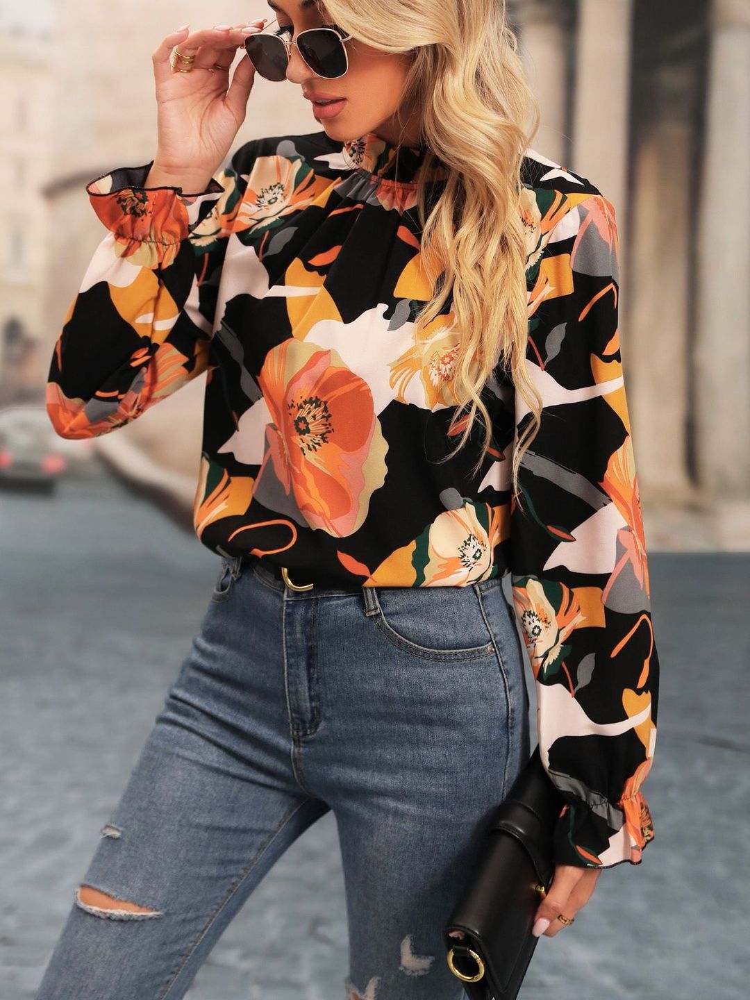 Stylecast X Slyck Floral Print Top-image-39