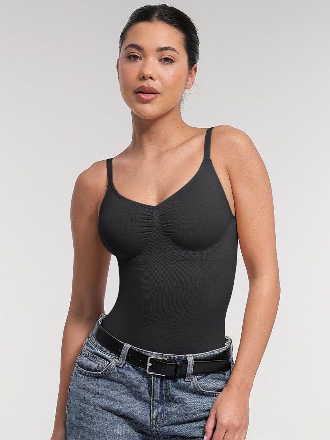 SHOP THE EDIT Women Padded Shapewear Bodysuit-picture-38